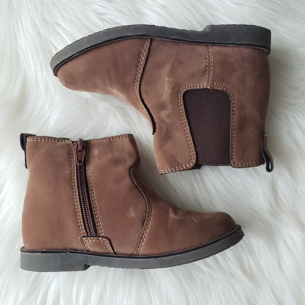 Boy's Cherokee Brown Zip-Up Chelsea Boots, Size 9 - Picture 2 of 8